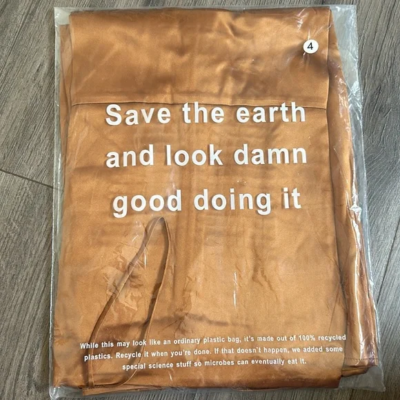 NEW Reformation Frankie Silk Long Dress in Copper Brown | size 4 - Picture 13 of 13